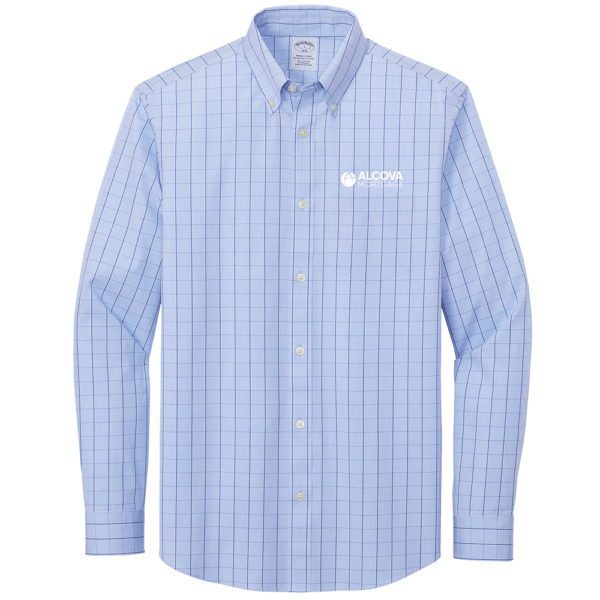 ALCOVA - Brooks Brothers® Wrinkle-Free Stretch Patterned Shirt