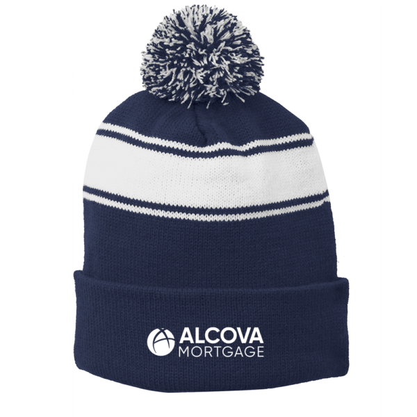 ALCOVA - Stripe Pom Pom Beanie - Image 2