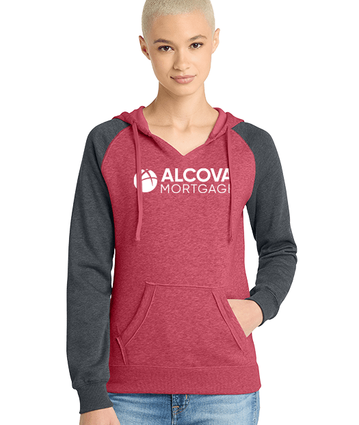 ALCOVA - District ® Women’s Lightweight Fleece Raglan Hoodie