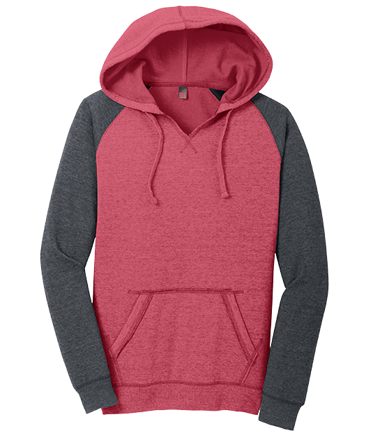 ALCOVA - District ® Women’s Lightweight Fleece Raglan Hoodie - Image 3