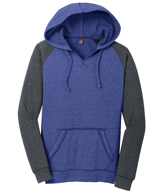 ALCOVA - District ® Women’s Lightweight Fleece Raglan Hoodie - Image 2